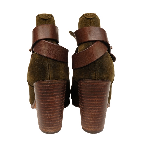 RAG & BONE HARROW SUEDE ROUND TOE ANKLE BOOTS - Picture 4 of 7